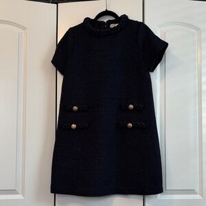 Tuckernuck navy blue tweed Jackie dress, medium